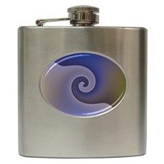 Logo Wave Design Abstract Hip Flask (6 Oz) by Simbadda