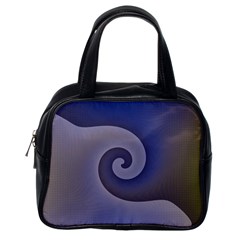 Logo Wave Design Abstract Classic Handbags (one Side) by Simbadda