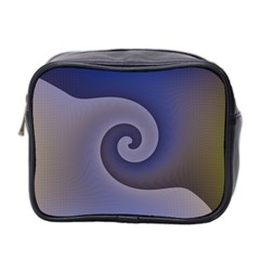 Logo Wave Design Abstract Mini Toiletries Bag 2-side by Simbadda