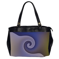 Logo Wave Design Abstract Office Handbags (2 Sides)  by Simbadda