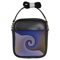 Logo Wave Design Abstract Girls Sling Bags by Simbadda