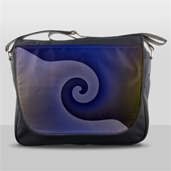 Logo Wave Design Abstract Messenger Bags by Simbadda