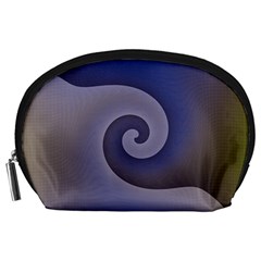 Logo Wave Design Abstract Accessory Pouches (large)  by Simbadda