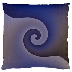 Logo Wave Design Abstract Large Flano Cushion Case (one Side) by Simbadda