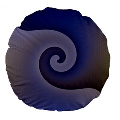 Logo Wave Design Abstract Large 18  Premium Flano Round Cushions