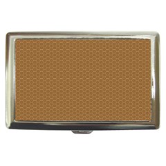 Pattern Honeycomb Pattern Brown Cigarette Money Cases by Simbadda