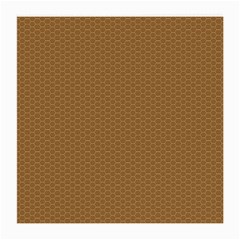 Pattern Honeycomb Pattern Brown Medium Glasses Cloth by Simbadda