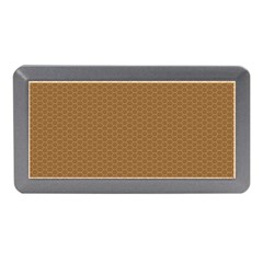 Pattern Honeycomb Pattern Brown Memory Card Reader (mini) by Simbadda