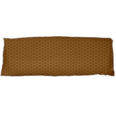 Pattern Honeycomb Pattern Brown Body Pillow Case (dakimakura) by Simbadda