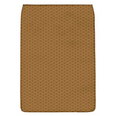 Pattern Honeycomb Pattern Brown Flap Covers (l)  by Simbadda