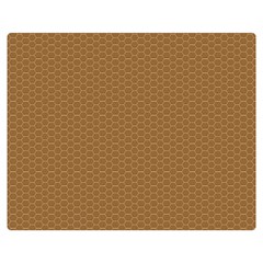 Pattern Honeycomb Pattern Brown Double Sided Flano Blanket (medium)  by Simbadda