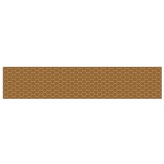 Pattern Honeycomb Pattern Brown Flano Scarf (small)