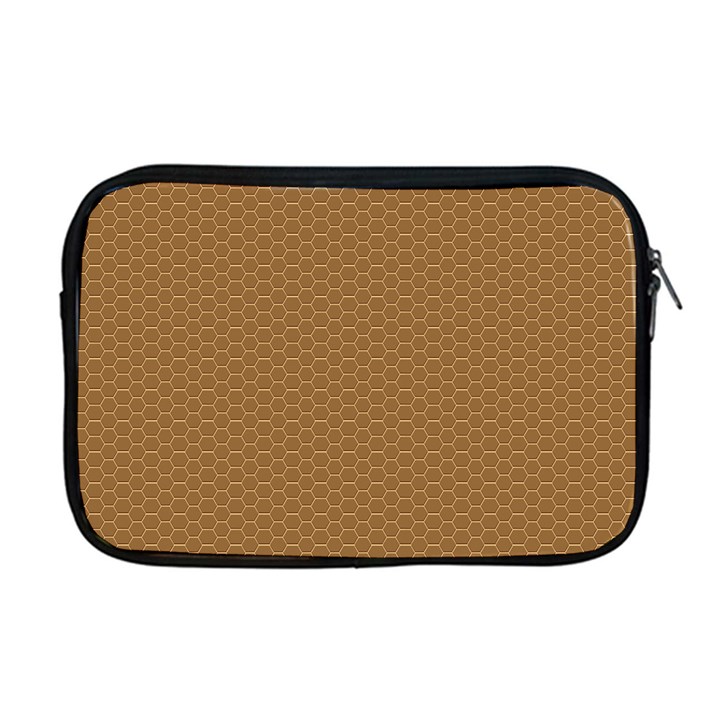 Pattern Honeycomb Pattern Brown Apple MacBook Pro 17  Zipper Case