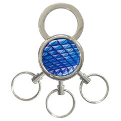 Lines Geometry Architecture Texture 3-ring Key Chains by Simbadda