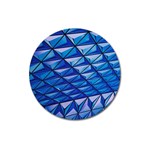 Lines Geometry Architecture Texture Magnet 3  (Round) Front