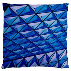 Lines Geometry Architecture Texture Large Cushion Case (one Side) by Simbadda