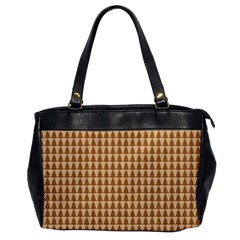 Pattern Gingerbread Brown Office Handbags by Simbadda