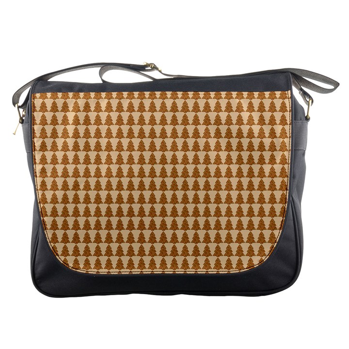 Pattern Gingerbread Brown Messenger Bags