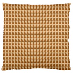 Pattern Gingerbread Brown Large Cushion Case (one Side) by Simbadda