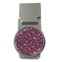 Abstract Background Floral Pattern Money Clips (round)  by Simbadda