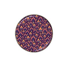 Abstract Background Floral Pattern Hat Clip Ball Marker by Simbadda