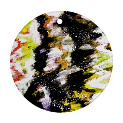 Canvas Acrylic Digital Design Ornament (round) by Simbadda