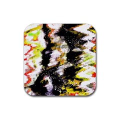 Canvas Acrylic Digital Design Rubber Coaster (square)  by Simbadda