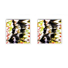 Canvas Acrylic Digital Design Cufflinks (square) by Simbadda