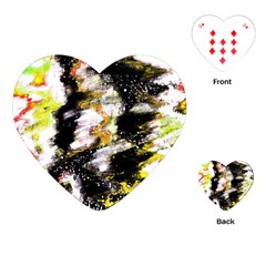 Canvas Acrylic Digital Design Playing Cards (heart)  by Simbadda