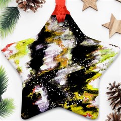 Canvas Acrylic Digital Design Star Ornament (two Sides) by Simbadda