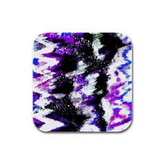 Canvas Acrylic Digital Design Rubber Square Coaster (4 Pack)  by Simbadda