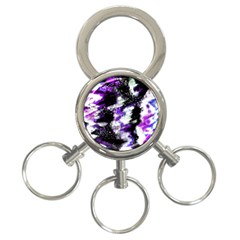 Canvas Acrylic Digital Design 3-ring Key Chains by Simbadda