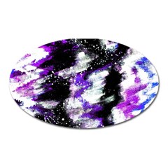 Canvas Acrylic Digital Design Oval Magnet