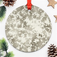 Wall Rock Pattern Structure Dirty Ornament (round) by Simbadda