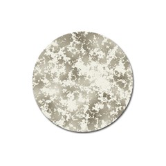 Wall Rock Pattern Structure Dirty Magnet 3  (round) by Simbadda