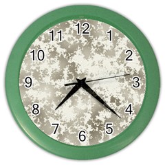 Wall Rock Pattern Structure Dirty Color Wall Clocks by Simbadda