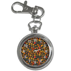 Pattern Background Ethnic Tribal Key Chain Watches by Simbadda