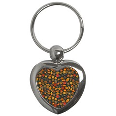 Pattern Background Ethnic Tribal Key Chains (heart)  by Simbadda