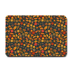 Pattern Background Ethnic Tribal Small Doormat  by Simbadda