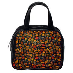 Pattern Background Ethnic Tribal Classic Handbags (one Side) by Simbadda