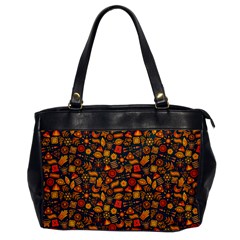 Pattern Background Ethnic Tribal Office Handbags by Simbadda