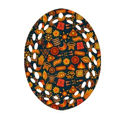 Pattern Background Ethnic Tribal Ornament (oval Filigree) by Simbadda