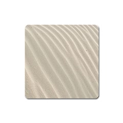 Sand Pattern Wave Texture Square Magnet by Simbadda