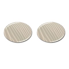 Sand Pattern Wave Texture Cufflinks (oval) by Simbadda