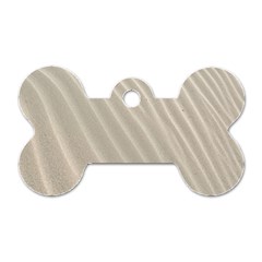 Sand Pattern Wave Texture Dog Tag Bone (one Side) by Simbadda