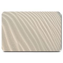 Sand Pattern Wave Texture Large Doormat  by Simbadda