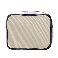 Sand Pattern Wave Texture Mini Toiletries Bags by Simbadda