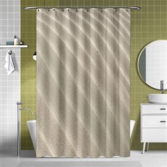 Sand Pattern Wave Texture Shower Curtain 48  X 72  (small)  by Simbadda