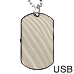 Sand Pattern Wave Texture Dog Tag Usb Flash (one Side) by Simbadda