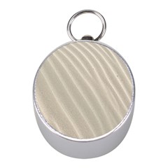 Sand Pattern Wave Texture Mini Silver Compasses